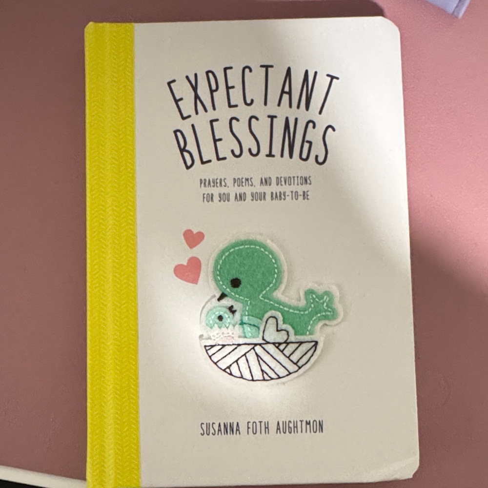 Expectant Blessings Book with Yellow Spine